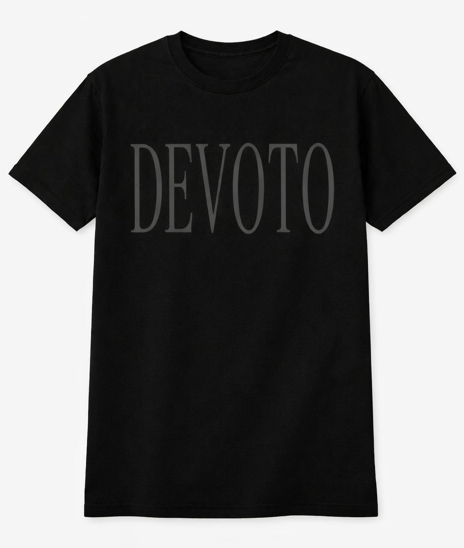 Mens Dark Grey/ Night Blue Graphic Black T shirt