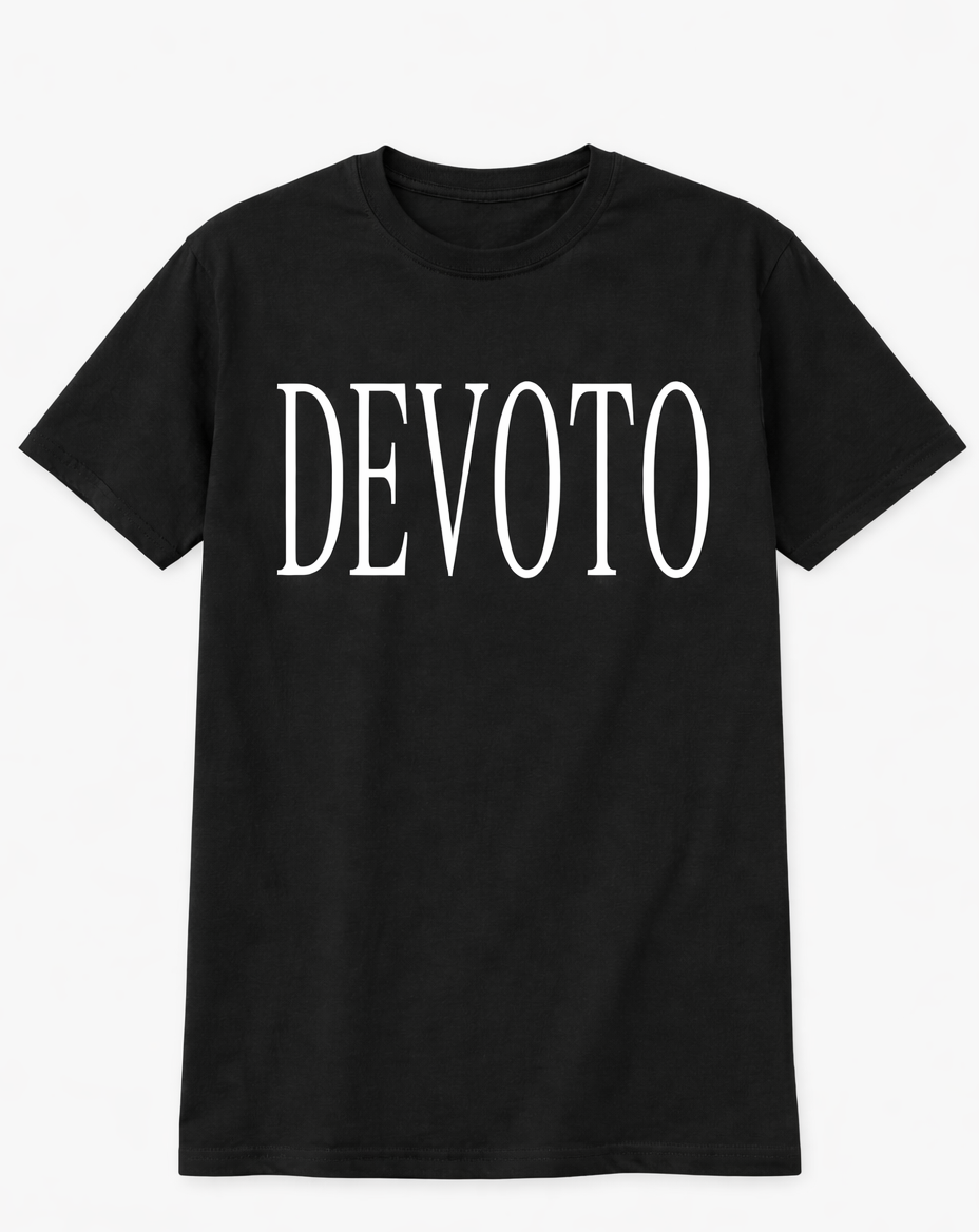 Mens Original Black and White Graphic T-Shirt