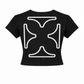 Women’s Original Black and White Graphic Crop Top